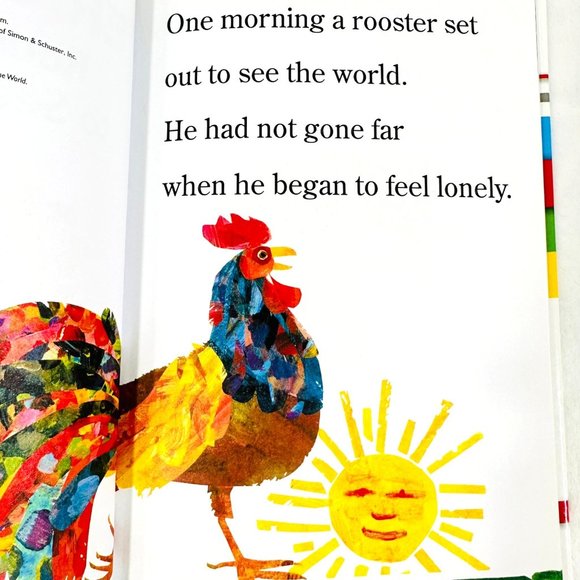 1st Edition Eric Carle Rooster is Off to See the World Paired with a Ty Rooster - Picture 6 of 15